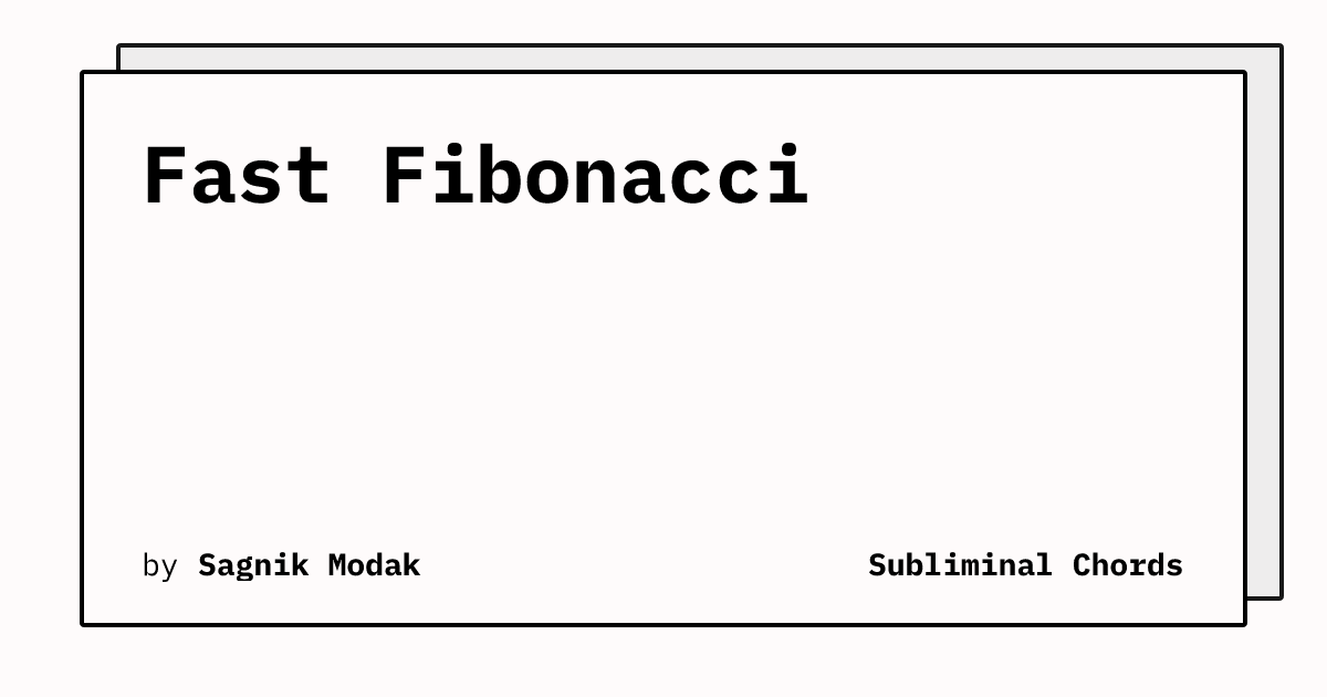 Fast Fibonacci | Subliminal Chords image.